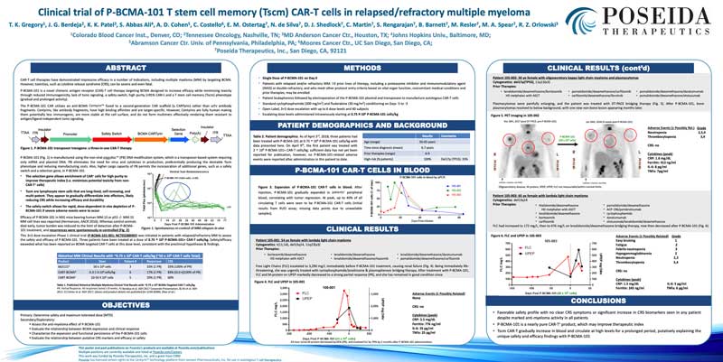 Clinical Trial of P-BCMA-101 T stem cell memory (Tscm) CAR-T Cells in Relapsed/Refractory Multiple Myeloma - profile