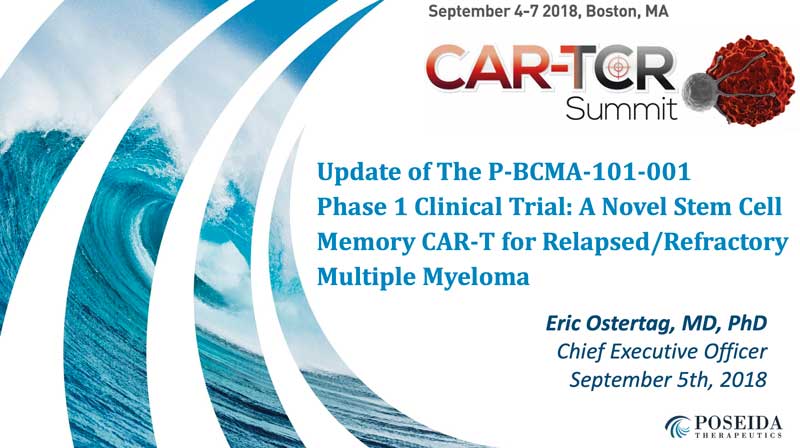 Update of the P-BCMA-101-001 Phase 1 Clinical Trial: A Novel Stem Cell Memory CAR-T for Relapsed/Refractory Multiple Myeloma - profile