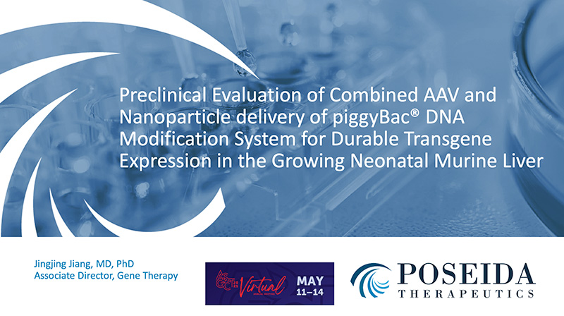 Preclinical Evaluation of Combined AAV and Nanoparticle delivery of piggyBac® DNA Modification System for Durable Transgene Expression in the Growing Neonatal Murine Liver - profile